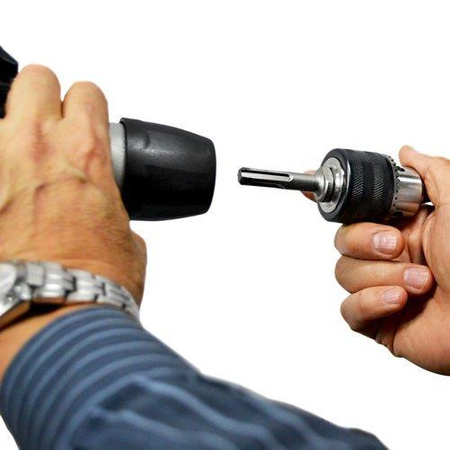 Sklíčidlo S&R s klíčem a adaptérem SDS Plus 1,5-13 mm 215013001