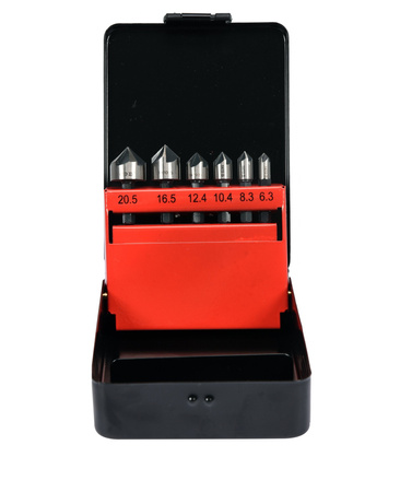 Yato kovové záhlubníky 6,3 - 20,5 mm šestihranné 6dílné YT-44729