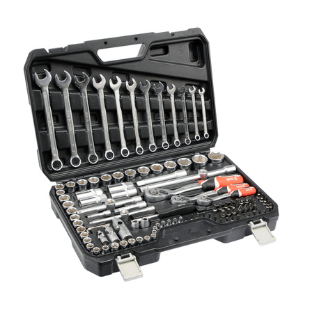 Yato 111dílná sada nářadí 1/4" 3/8" 1/2" YT-38831