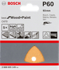 Bosch brusný papír C470 93mm G60 5 kusů 2608605149