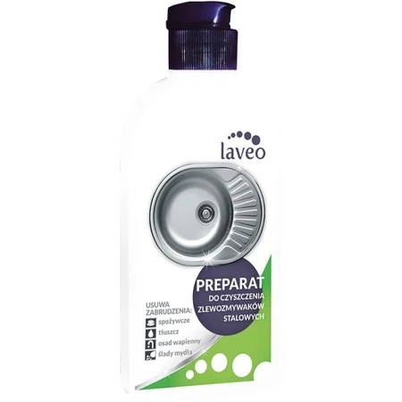 Laveo přípravek na čištění ocelových dřezů 250ml OKT 040T