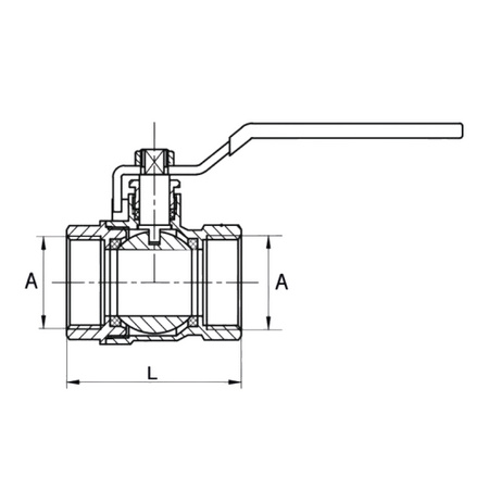 Kulový kohout Diamond 1" pro vysoké zatížení se sytičem ART.3500-25