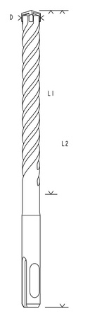 Příklepová vrtačka Bosch SDS plus-5X 14x550x610mm 2608836623