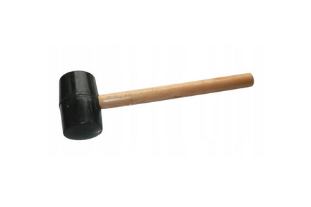 Gumové kladivo 270g s dřevěnou rukojetí