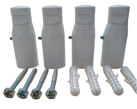 Luxor sada jednoduchých montážních držáků pro koupelnové radiátory