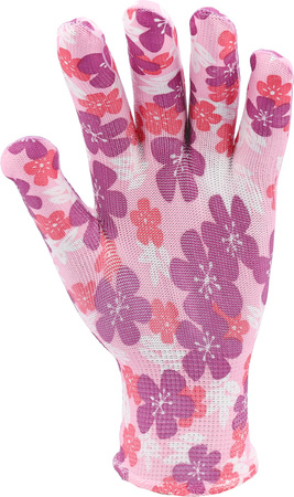 Zahradnické rukavice Flo velikost 8 barevné květy 74121