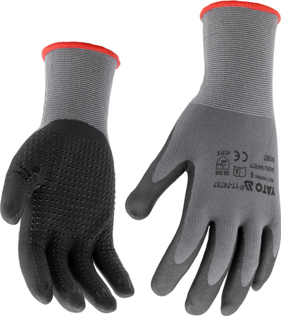 Skvrnité nitrilové rukavice Yato velikost 9 YT-74758