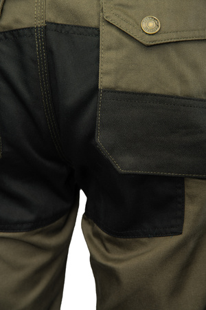 Polstar Brixton Praktické khaki kalhoty do pasu, odepínací nohavice, velikost 54