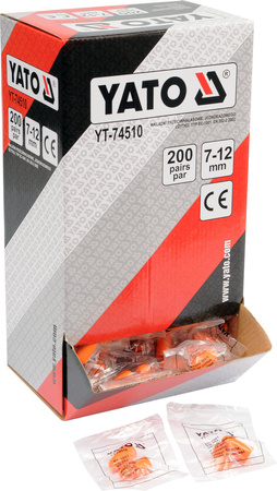 Yato pěnové špunty do uší 200 párů YT-74510