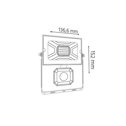 INQ LED reflektor s pohybovým senzorem Rino 30W FL303CW-PIR