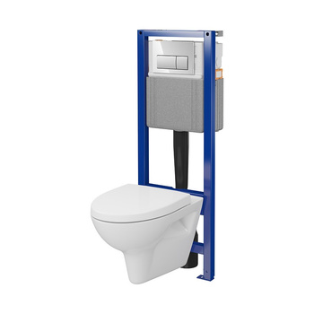Předstěnová instalační sada Cersanit SYSTEM 40 MECH s miskou Parva Clean On S701-894