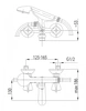 Vanová baterie nástěnná KFA Fittings Standard chrom 304-120-00