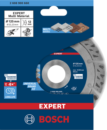 BOSCH EXPERT MultiMaterial diamantový řezný kotouč 125x22,23x2,2x12mm 2608900660