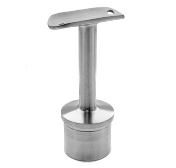 Podpěra zábradlí 42,4mm vlepená do sloupku 42,4x2mm AISI 304 leštěná