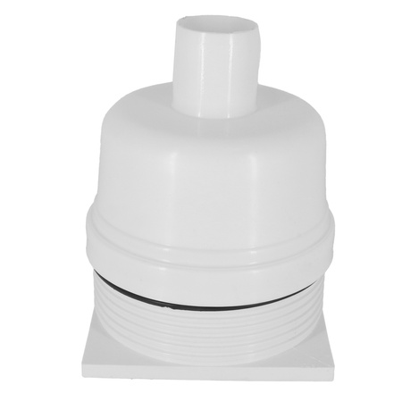 DES Group nastavitelný kanalizační rošt fi50 15x15cm kovové bílé dno