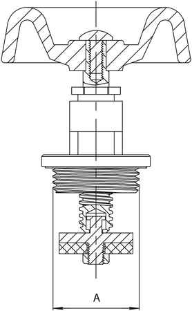 Diamantová hlava pro litinový ventil 1 1/4" ART.2600GŁ-32