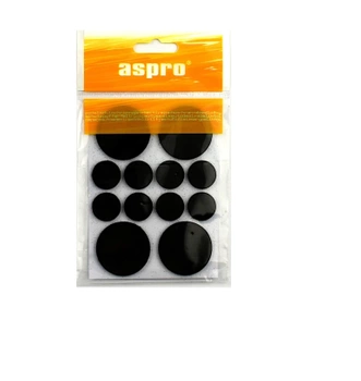 Aspro plstěné podložky černé 38mm 20mm 12ks A-40002-07-XXX