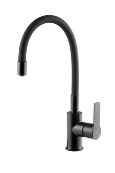 KFA Armatura Rumba dřezová baterie s flexibilním výtokem, černá 6553-915-81