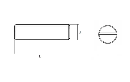 Stavěcí šroub DIN 915 M8x20
