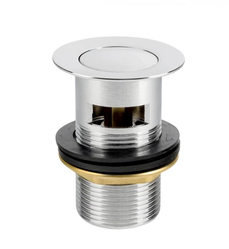 Diamantový odtok s automatickou klikací zátkou, mosaz, chrom ART.84-1.1/4.M