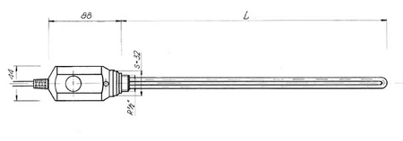 Elektrický koupelnový ohřívač Volux 900W s termostatem chrom RD 10.900CH
