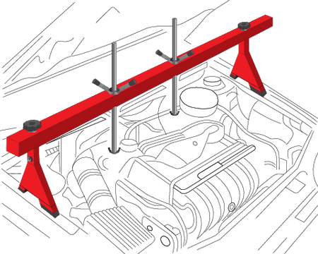 Nosnost závěsné tyče motoru Yato 500 kg YT-55568