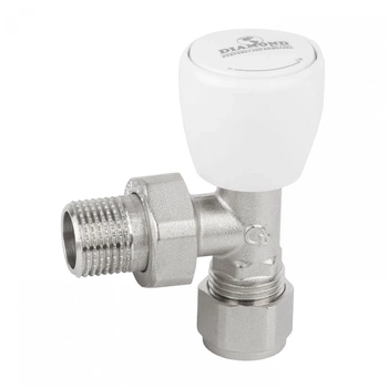 Diamantový úhlový radiátorový ventil PEX 1/2" ART-23-PEX-1/2X16