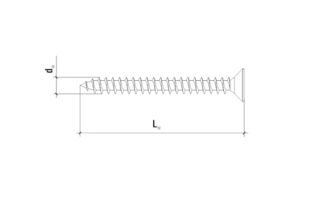 Šroubová rozpěrná zátka 6x30x40mm 100ks SFXP-06030040