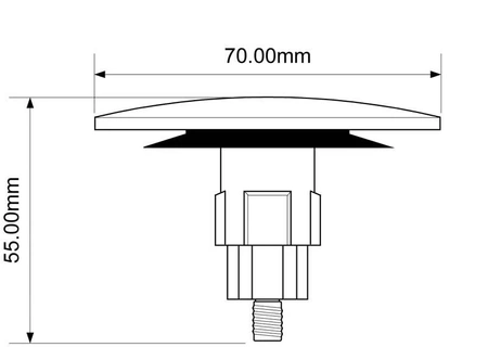 Vanová sifonová zástrčka McAlpine click-clack PLUGCB-AUT