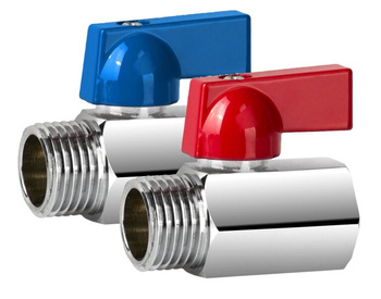 Diamantový mini kulový ventil 1/2'' se sytičem ART.372-15.WZ