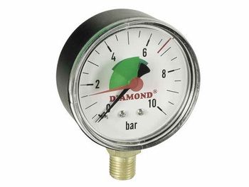 Diamantový radiální měřič krevního tlaku 1/4'' 0-10bar ART.418.63-10.