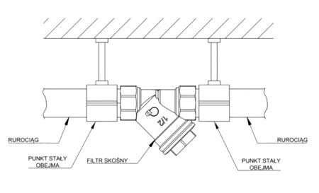 Diamantový šikmý filtr 3/4" s magnetickou kazetou ART.15M-20