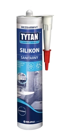 Tytan sanitární silikon Euro Line 280ml bezbarvý