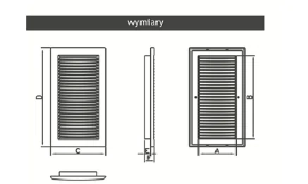 Přídavná větrací mřížka DL/90x240 RW 007-0160