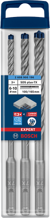 Sada vrtáků Bosch EXPERT SDS plus-7x 6 8 10 mm 2608900196