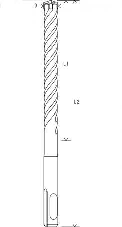 Vrták s příklepem Bosch SDS Plus-5X 7x100x160mm 2608833897