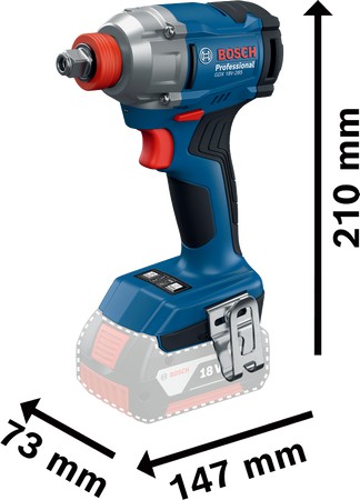 Rázový klíč Bosch GDX 18V-285 bez baterie 06019N2120