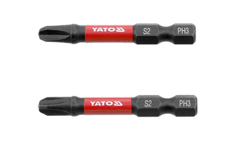 Rázové bity Yato 1/4 "x50mm PH3 2 kusy YT-78042