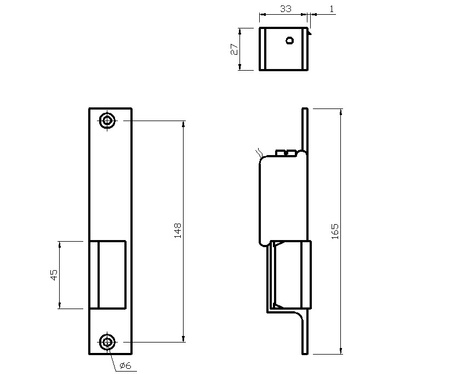 Elektromagnetický úderník Elektra Plus pravý R2-12.10P