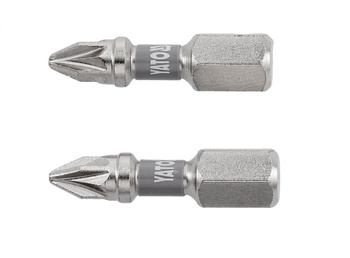 Bity Yato 1/4 "x25mm PZ1 Ni 2 kusy YT-78003