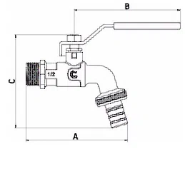 Calido kohoutek kulový kohout 3/4" ZK-CZ3/4