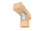 Screw-Met zesílený úhelník KPW, ražený 90x90x65x2,5mm KPW-03