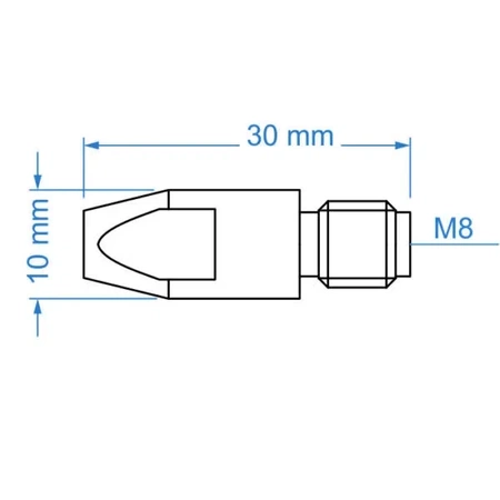 Tecweld MIG kontaktní hrot TW36 TW401 TW501 M8x30 1,2 mm MAC0404