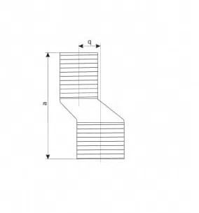 AGC offsetová baterie excentrická 1/2" x 3/4"