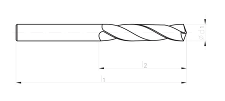 Vrták spirálový ventilátor HSSE DIN-338 Inox TN2 4,8mm W2-103811-0480