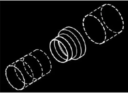 Přídavný konektor, vícestupňová redukce D/REW 007-1828