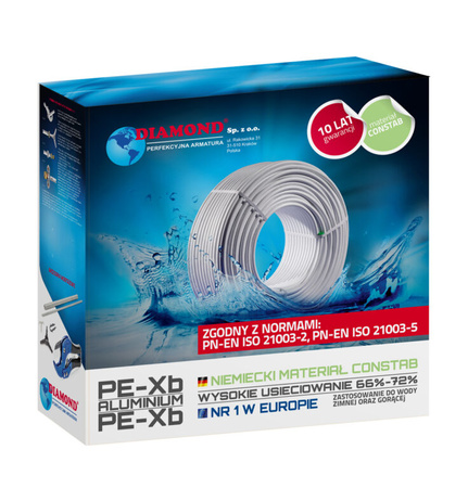 Diamantová vícevrstvá trubka PE-Xb/Al/-PE-Xb 25x2,5mm 50mb Professional Laser-F PEX-AL-PEX.25X2.5.LASER.F