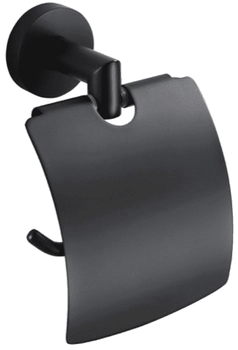 Stojan na toaletní papír Stella s krytem, ​​matná černá 07.440-B