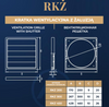 Doplňková větrací mřížka RKŻ 300 hliník 007-7617