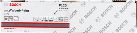Bosch brusný papír C470 225mm G120 1 kus 2608621036